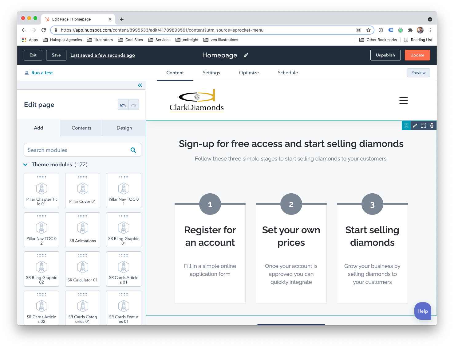 HubSpot Drag & Drop CMS Editor