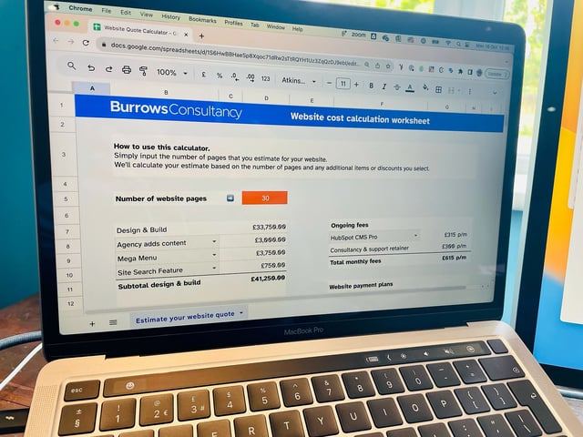 HubSpot websites: Find out how to quickly work out a budget (with examples)